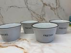 4 leuke kommetjes Frietjes’, Ophalen, Gebruikt, Keramiek, Kom(men)