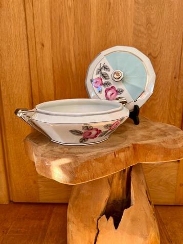 Bol en porcelaine de Limoges Unique vintage art déco rétro disponible aux enchères