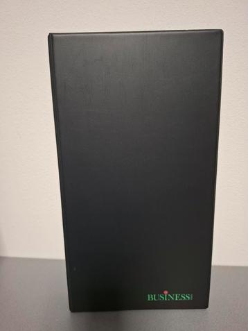 Zwarte visitekaartenmap / naamkaartenmap met ringen BUSINESS beschikbaar voor biedingen