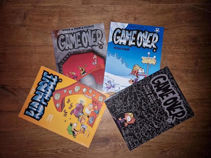 Kid Paddle en game over verschillende strips, Boeken, Stripverhalen, Gelezen, Meerdere stripboeken, Ophalen of Verzenden