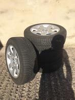 4 ALUMINIUM VELGEN EN BMW-WINTERBANDEN, Auto-onderdelen, Banden en Velgen, Ophalen, Gebruikt, 16 inch, Banden en Velgen