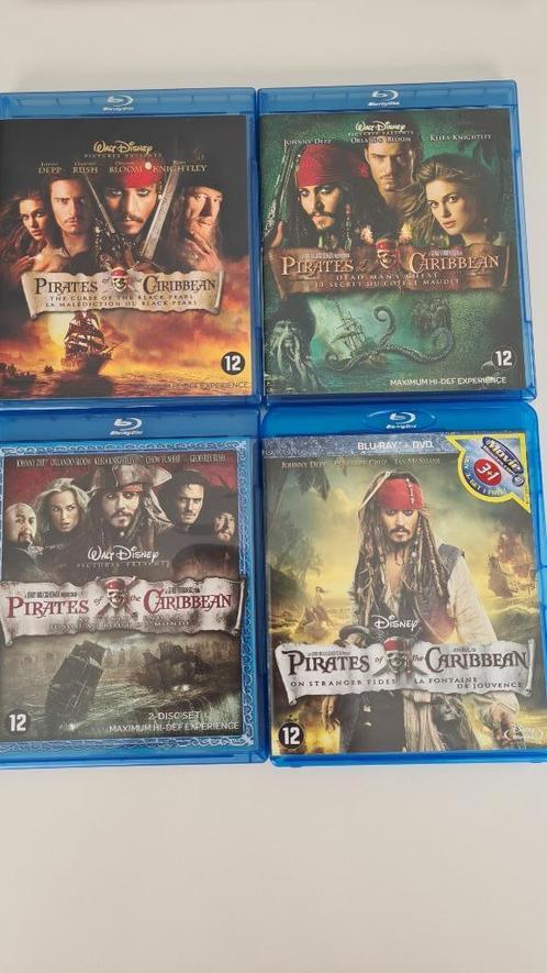 Pirates of the Caribbean 1-4 Aparte doosjes, Cd's en Dvd's, Blu-ray, Zo goed als nieuw, Avontuur, Ophalen of Verzenden