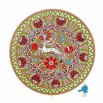 Rhodos Hert vintage wandbord, Ophalen of Verzenden