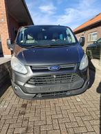 Ford transit custom,1H2L dubbele cabine 2.2 diesel, Auto's, Euro 5, Zwart, Particulier, Ford
