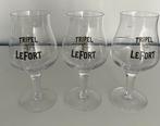 3 verres de Triple Lefort, Collections, Enlèvement, Utilisé, Verre à bière