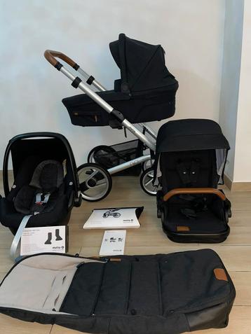 Musty Nio 3-in-1 kinderwagen Black zwart Compleet  beschikbaar voor biedingen