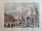 1857 - Gent / het Gravensteen / handgekleurd, Antiquités & Art, Envoi