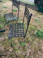 ijzerze tuin stoelen, Tuin en Terras, Tuinstoelen, Ophalen, Gebruikt, Metaal