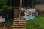 Metalen garagebox met garagepoort - 5,2m lang – €250, Ophalen