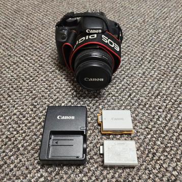 Canon EOS 500D + extra batterij beschikbaar voor biedingen