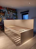 Bed Ikea 90 x 200 met lattenbodem, Huis en Inrichting, Slaapkamer | Bedden, 90 cm, Gebruikt, Eenpersoons, Wit