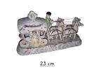 Figurine coloniale,  cheval et calèche, Enlèvement ou Envoi, Utilisé