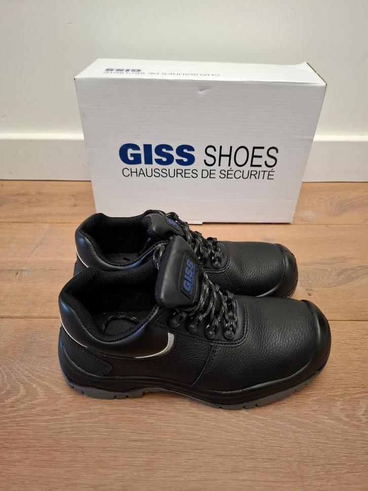 Veiligheidsschoenen S3 - Maat 39 - GISS - NIEUW, Kleding | Heren, Schoenen, Nieuw, Werkschoenen, Zwart, Verzenden
