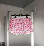 Zwemshort - Short - Wit/roze + glitter - XL - Dames - €2, Kleding | Dames, Wit, Ophalen of Verzenden, Zo goed als nieuw, Maat 46/48 (XL) of groter