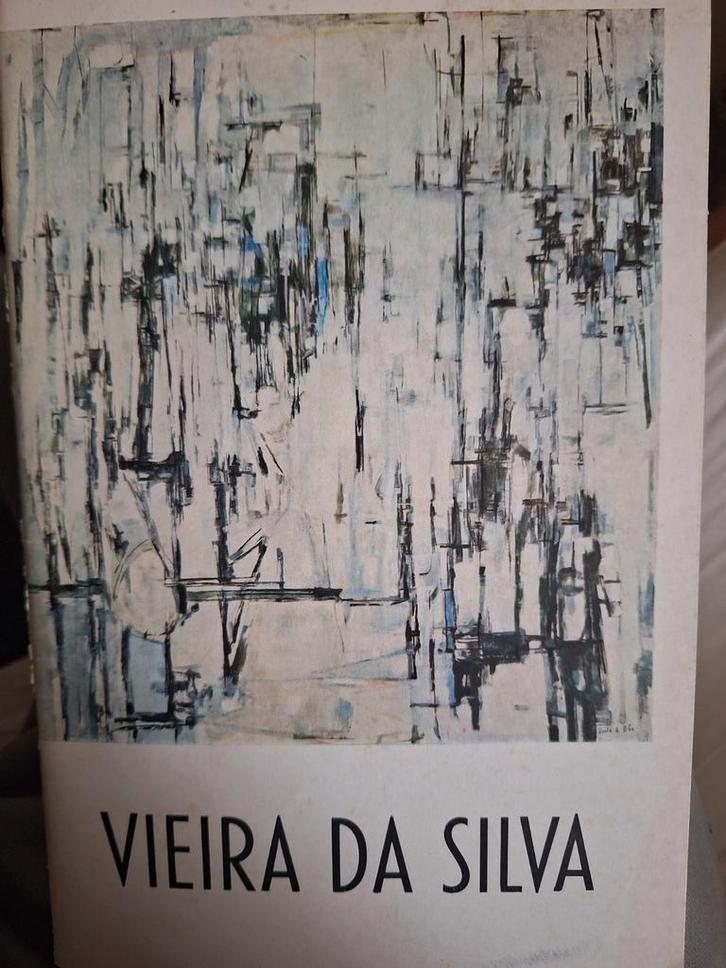 Plaket tentoonstelling Vieira da Silva uit 1970 te Oslo, Boeken, Kunst en Cultuur | Beeldend, Gelezen, Ophalen of Verzenden