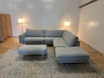 ZGAN Leolux Bellice Hoekbank wol met hocker - NP: €12.500, Bankstel Bank Sofa Hoekbank Design bank, 250 tot 300 cm, Hoekbank, Ophalen of Verzenden