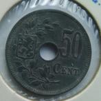 50 cent 1918 - albert 1 - 5puntige bloem - zink, Postzegels en Munten, Munten | België, Overig, Ophalen of Verzenden, Losse munt