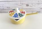 Chauffe-beurre jaune pastel couvercle fleuri Villeroy & Boch, Antiek en Kunst, Antiek | Servies los, Ophalen of Verzenden