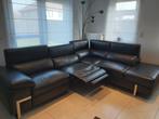 Électricien lounge in zwart leer, Ophalen, Zo goed als nieuw, Leer