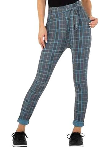 Geruite legging blauw M/L beschikbaar voor biedingen