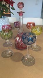 Carafe et 6 verres Berncastel Val saint Lambert, Antiek en Kunst, Ophalen of Verzenden