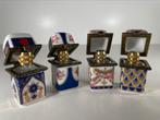 4 oude parfum flacons - Limoges, Antiek en Kunst, Verzenden