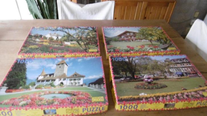 puzzels 1000 en 2000 stukjes, Hobby en Vrije tijd, Denksport en Puzzels, Gebruikt, Legpuzzel, Ophalen