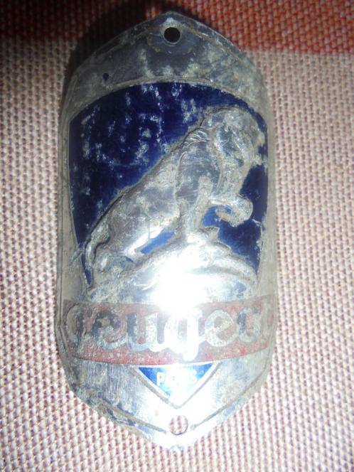 kopmerk peugeot paris balhoofdplaatje plaque velo vintage, Antiek en Kunst, Curiosa en Brocante, Ophalen of Verzenden