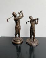 Antieke bronzen golfers, Ophalen, Brons
