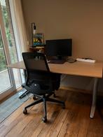 Bureau tafel verstelbaar 160cm, Ophalen, In hoogte verstelbaar, Zo goed als nieuw, Bureau