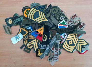 Lot #3 - 100 écussons US Army insignes militaires patch, Enlèvement ou Envoi