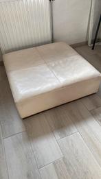 Natuzzi poef wit leder, Huis en Inrichting, Ophalen, Gebruikt