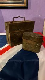 Duitse doos mg13 + kom uit de Tweede Wereldoorlog, Verzamelen, Ophalen of Verzenden, Landmacht, Kist of Geocache