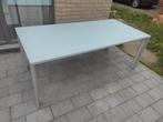 Tuintafel met melkglas blad, Tuin en Terras, Ophalen
