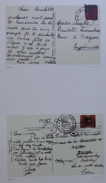 MARCEL VAN MAELE / CHERE PAULETTE / KLEURZEEFDRUK / 73x55cm beschikbaar voor biedingen