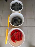 Uitvulblokjes en spieen plastic, Ophalen