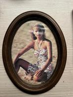 Ovalen houten kadertje, Huis en Inrichting, Woonaccessoires | Lijsten, Ophalen of Verzenden