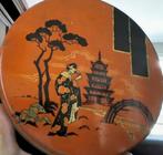 Boîte en fer blanc Art Déco motif japonais des années 1930, Collections, Enlèvement, Utilisé, Autre