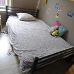 Lit 1.5 personnes + sommier + matelas, Maison & Meubles, Chambre à coucher | Matelas & Sommiers, 210 cm, Comme neuf, Enlèvement