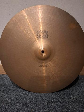 Paiste 2002 black label 16 inch vintage crash 70's, drumstel beschikbaar voor biedingen