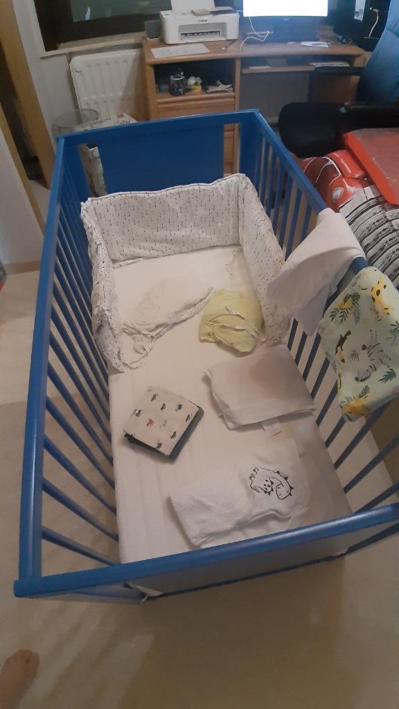 Lit bébé, Kinderen en Baby's, Babywiegjes en Ledikanten, Gebruikt, Ledikant, Ophalen