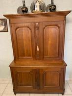 Zeer mooie origineel antieke kast, Ophalen, Gebruikt, Eikenhout, 50 tot 100 cm