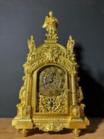 (46) Antieke Zware Franse Regency Bronzen Pendule ca.1870, Antiek en Kunst, Antiek | Klokken, Ophalen of Verzenden