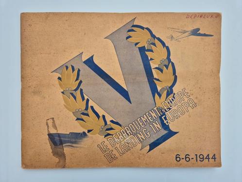 Zeldzaam geïllustreerd boekje van de D-Day-landingen in 1944, Boeken, Stripverhalen, Gelezen, Ophalen of Verzenden