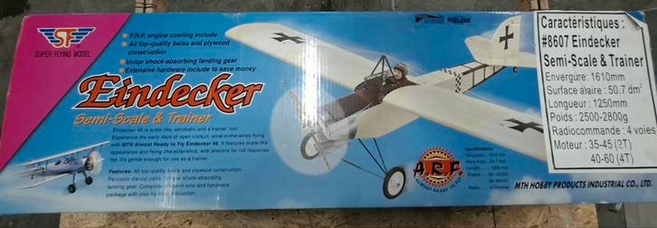 1610mm Super Flying Model Eindecker, Hobby en Vrije tijd, Modelbouw | Radiografisch | Vliegtuigen, Ophalen