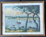 Schilderij Concarneau Finistère en Bretagne, Ophalen of Verzenden
