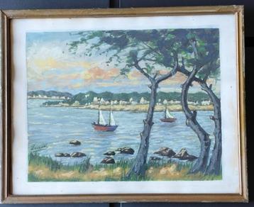 Schilderij Concarneau Finistère en Bretagne beschikbaar voor biedingen