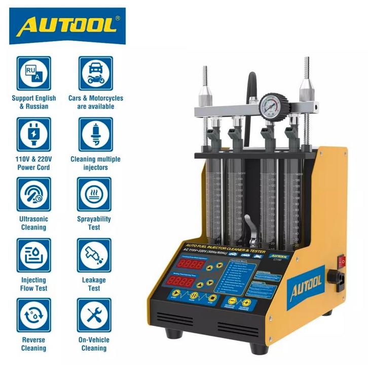Autool injectoren reiniger nieuw tot 4 tegelijk testen, Auto diversen, Autogereedschap, Ophalen of Verzenden