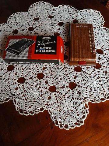 vintage Carl Telephone List Finder -met originele doos beschikbaar voor biedingen