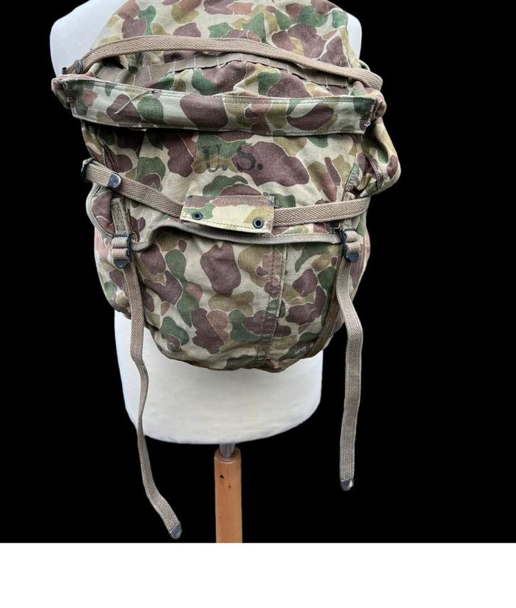 Original WWII USMC M1941 Frogskin Jungle Pack – 1943 Dated, Verzamelen, Militaria | Tweede Wereldoorlog, Landmacht, Ophalen of Verzenden